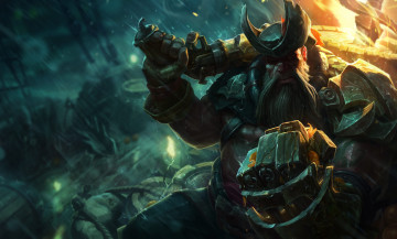 Картинка видео+игры league+of+legends henukim riot games gangplank