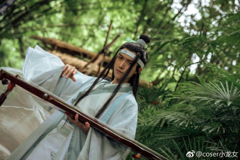 Картинка мужчины -+креатив +косплей лань ванцзи гуцинь лес костюм