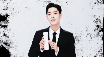 Картинка мужчины xiao+zhan актер костюм бутылка