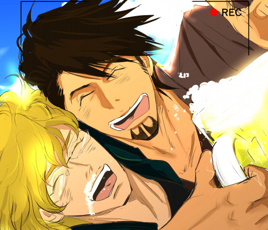 Обои картинки фото аниме, tiger and bunny, тигр, и, кролик