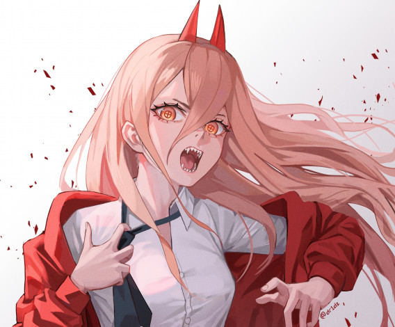 Обои картинки фото аниме, chainsaw man, chainsaw, man