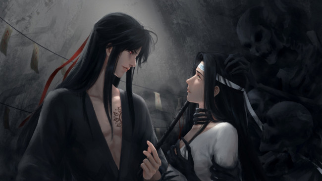 Обои картинки фото аниме, mo dao zu shi, the, untamed, неукротимый, повелитель, чэньцин, мосян, тунсю, mo, dao, zu, shi, магистр, дьявольского, культа