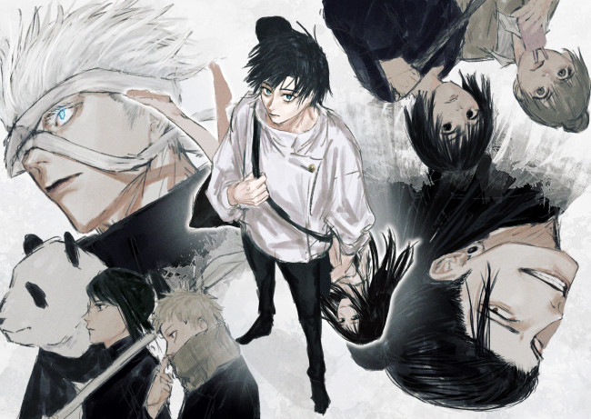 Обои картинки фото аниме, jujutsu kaisen, магическая, битва