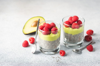 Картинка еда мороженое +десерты авокадо десерты ягоды малина