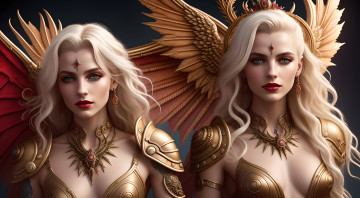 Картинка фэнтези девушки нейросети графика нейроарт ai art нейронные сети рисунки нейро искусство