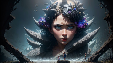 Картинка 3д+графика фантазия+ fantasy нейросети графика нейроарт ai art нейронные сети рисунки нейро искусство