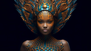 Картинка 3д+графика люди+ people нейросети графика нейроарт ai art нейронные сети рисунки нейро искусство девушка