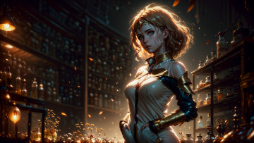 Картинка аниме магия +колдовство +halloween нейросети графика нейроарт ai art нейронные сети рисунки нейро искусство