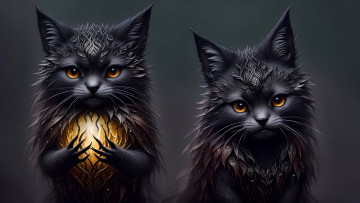 Картинка фэнтези существа нейросети графика нейроарт ai art нейронные сети рисунки нейро искусство