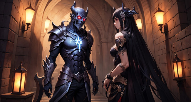 Обои картинки фото фэнтези, демоны, нейросети, графика, нейроарт, ai, art, нейронные, сети, рисунки, нейро, искусство