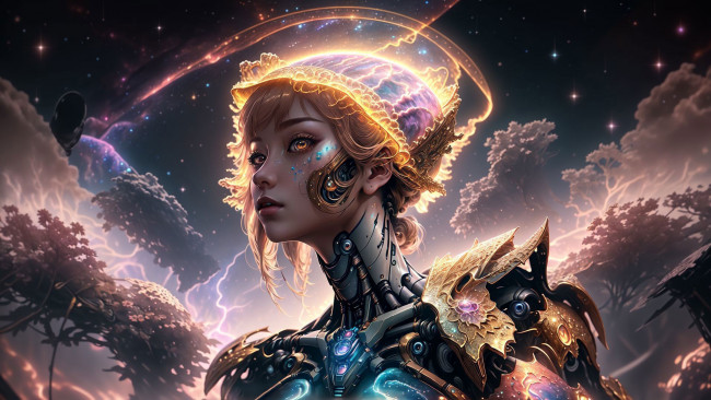 Обои картинки фото фэнтези, роботы,  киборги,  механизмы, нейросети, графика, нейроарт, ai, art, нейронные, сети, рисунки, нейро, искусство