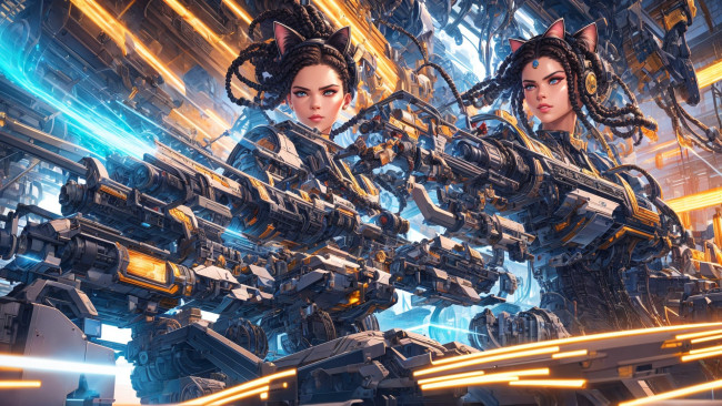 Обои картинки фото фэнтези, роботы,  киборги,  механизмы, нейросети, графика, нейроарт, ai, art, нейронные, сети, рисунки, нейро, искусство