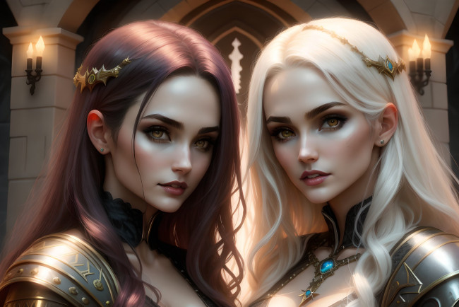 Обои картинки фото фэнтези, девушки, нейросети, графика, нейроарт, ai, art, нейронные, сети, рисунки, нейро, искусство