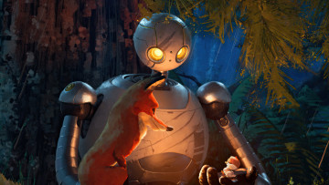 Картинка the+wild+robot+ +2024+ мультфильмы the+wild+robot дикий робот приключения семейный lupita nyongo roz озвучка dreamworks animation pedro pascal fink