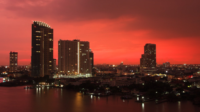 Обои картинки фото города, - огни ночного города, городской, здания, огни, большой, город