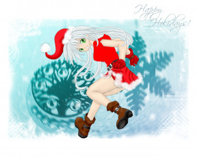 Картинка sexy holidays праздничные векторная графика новый год