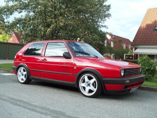Картинка volkswagen golf gti 16v автомобили