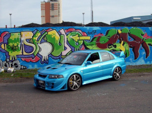 Картинка mitsubishi evo автомобили