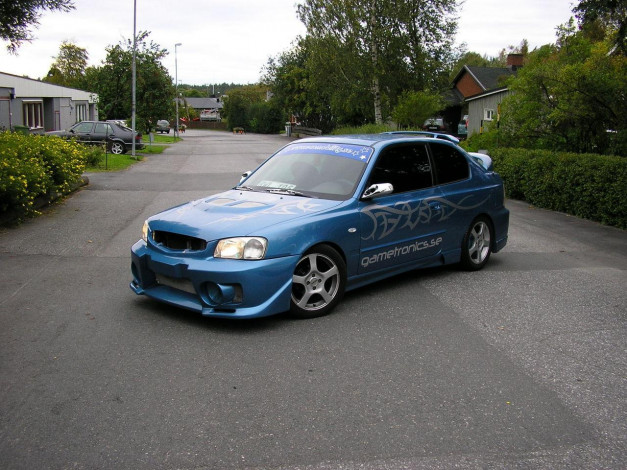 Обои картинки фото hyundai, accent, автомобили