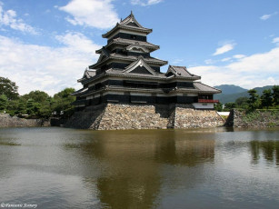 Картинка города замки Японии