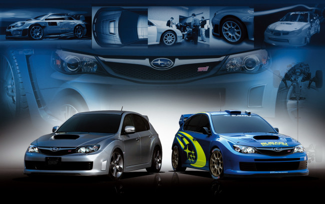Обои картинки фото subaru, impreza, wrx, sti, автомобили