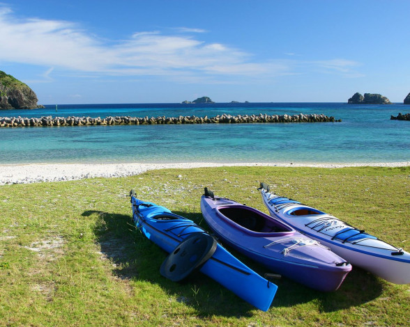 Обои картинки фото корабли, байдарки