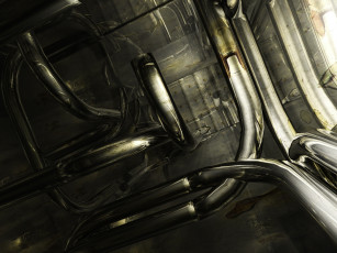 Картинка 3д графика abstract абстракции абстракция трубы