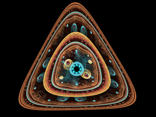 Картинка 3д графика fractal фракталы фрактал