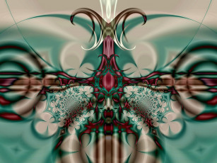 Картинка 3д графика fractal фракталы фрактал