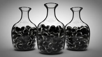 Картинка 3д графика другое шарики банки