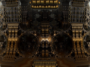 Картинка 3д графика fractal фракталы узор