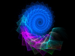 Картинка 3д графика fractal фракталы узор цвета фон