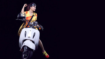 Картинка мотоциклы мото девушкой мотоцикл азиатка