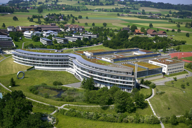 Обои картинки фото города, панорамы, поля, дома