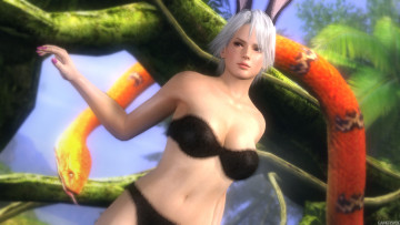 Картинка видео игры dead or alive девушка змея