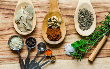 Картинка еда крупы зерно специи семечки плошки