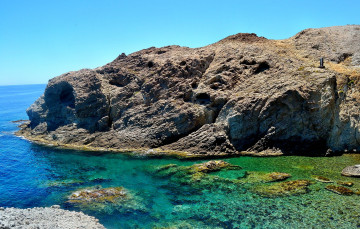 Картинка природа побережье скалы бухта море