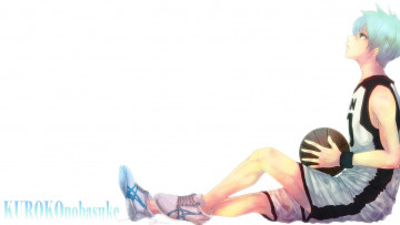 Картинка аниме kuroko+no+baske kuroko no basket tetsuya баскетбол куроко мяч парень текст синие волосы спортивная форма