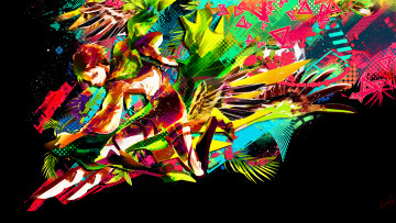 Картинка аниме shingeki+no+kyojin ярко парень вторжение гигантов атака титанов солдат