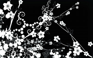 Картинка векторная+графика цветы