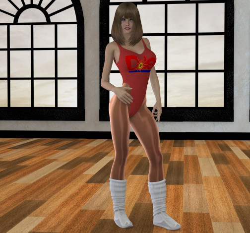 Обои картинки фото 3д графика, люди , people, девушка, купальник, взгляд