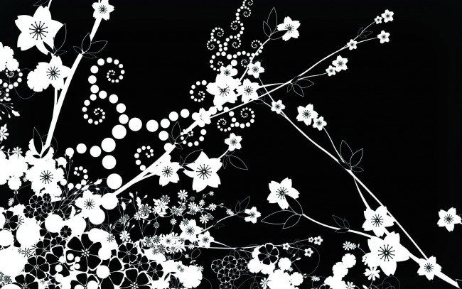 Обои картинки фото векторная графика, цветы