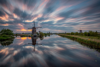 Картинка разное мельницы пейзаж ветряк