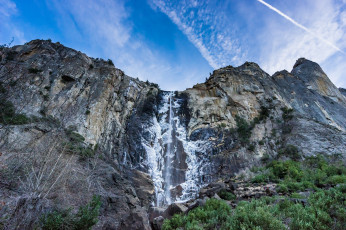 Картинка природа водопады водопад река лес