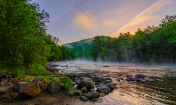 Картинка природа реки озера река лес