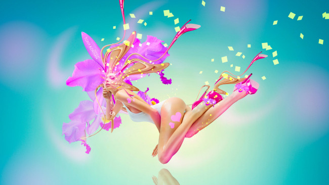 Обои картинки фото девушки, -unsort , креатив, арт, девушка, фон