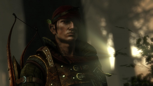 Обои картинки фото видео игры, the witcher, оружие, эльф