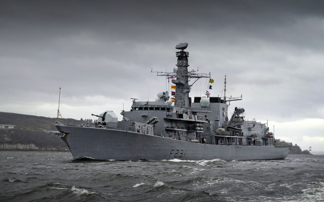 Обои картинки фото hms argyll, корабли, крейсеры,  линкоры,  эсминцы, флот, боевой