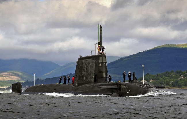 Обои картинки фото hms ambush, корабли, подводные лодки, субмарина