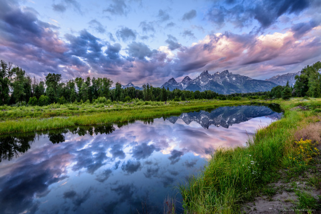 Обои картинки фото природа, реки, озера, горы, лес, река